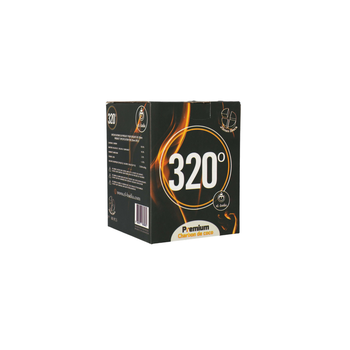 Charbons El-Badia 320° DISC 4b 1 Kg
