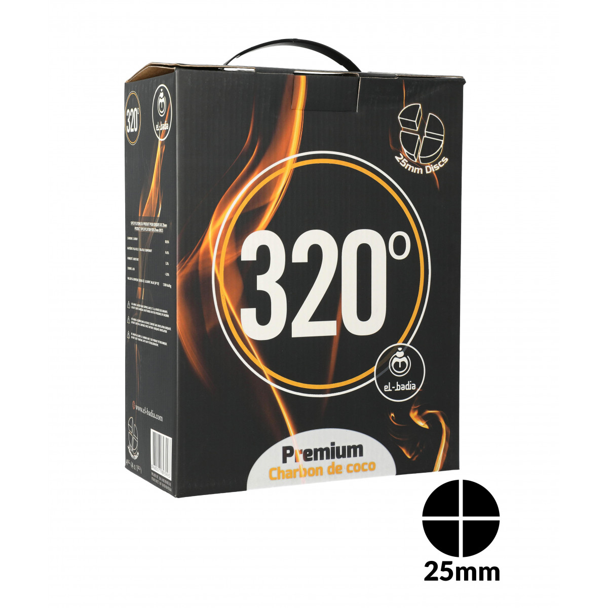 Charbons El-Badia 320° DISC 4b 4Kg