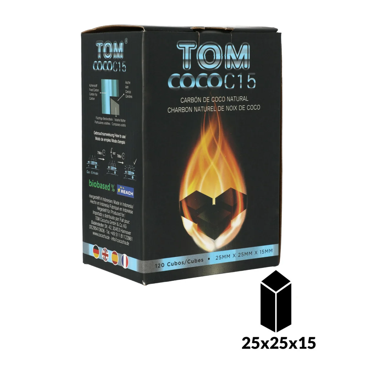 Charbons TOM COCOCHA 1Kg BLEU