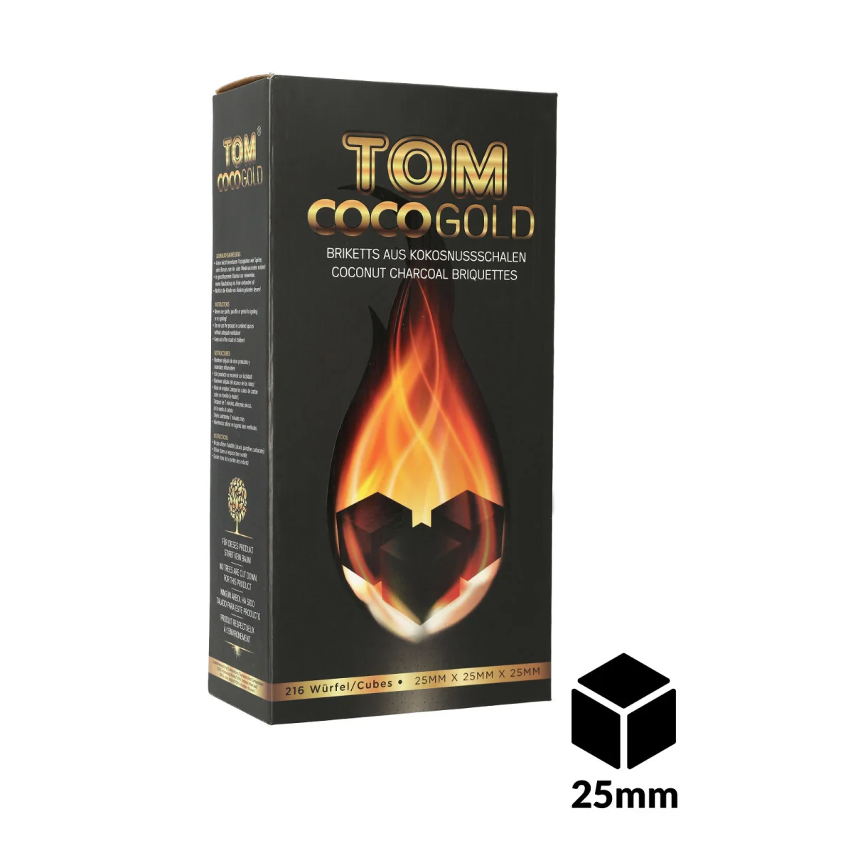 Charbons TOM COCOCHA 3Kg GOLD
