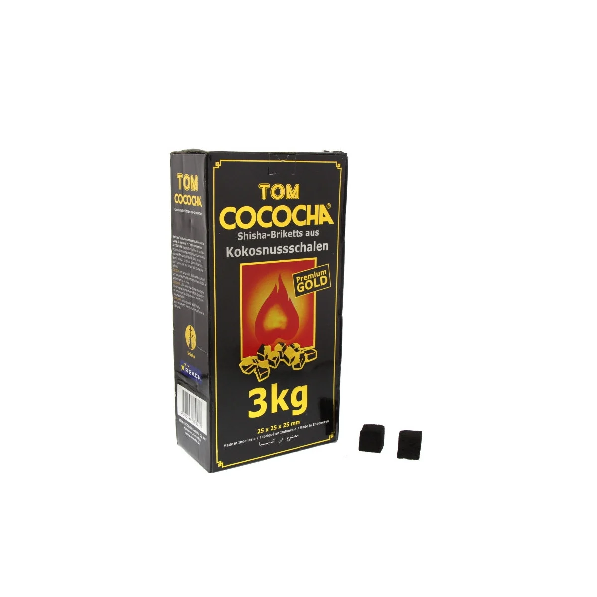 Charbons TOM COCOCHA 3Kg GOLD