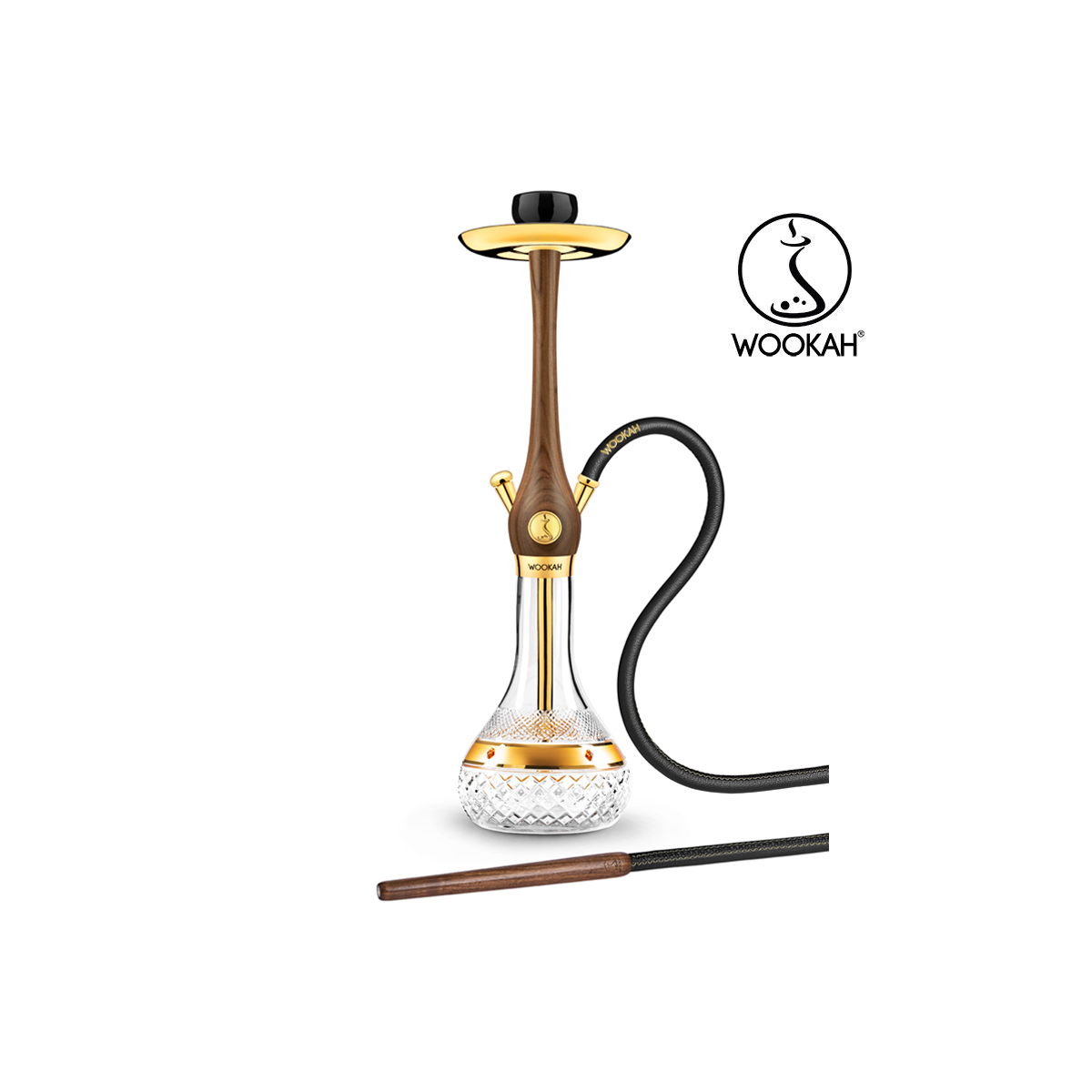 Chicha WOOKAH WALNUT AMBER GOLD EDITION - 24 CARATS