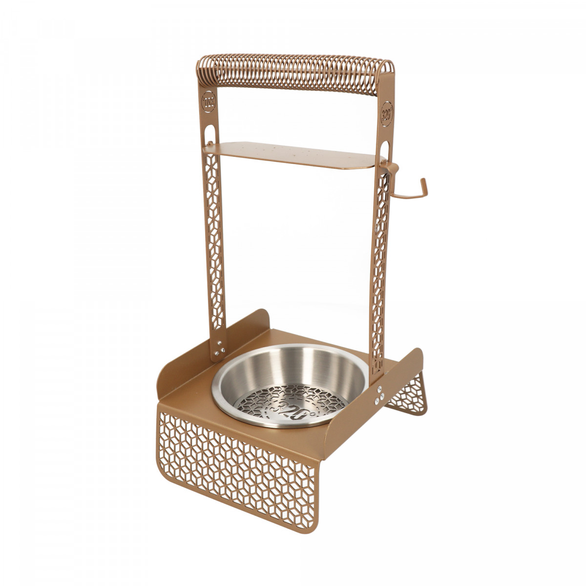 Porte Charbon Stainless 320° Gold