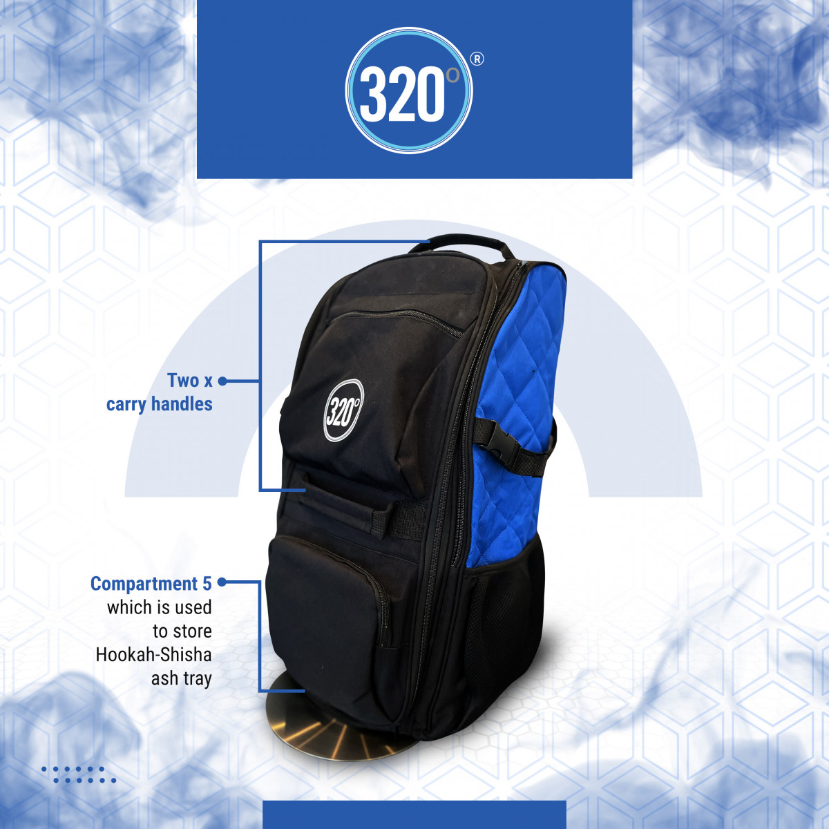 Sac de voyage pour chicha 320°